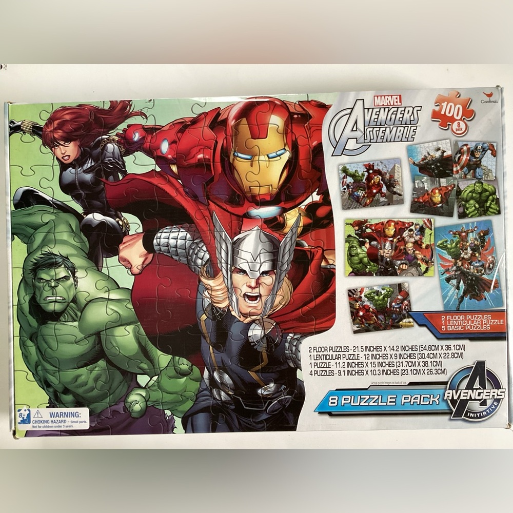 MARVEL Avengers 8 Puzzle Pack (shelf 3)